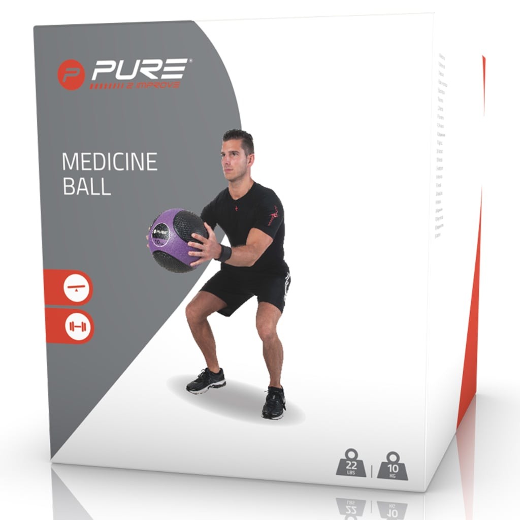 Pure2Improve Medicine Ball 10 kg Purple